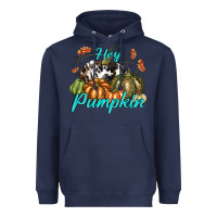 Navy Hey Pumpkin Heavyweight Hoodie - texasbilliewilder