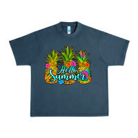 Midnight Navy hello summer pineapple Urban Heavy Tee - Jasminsmagicworld