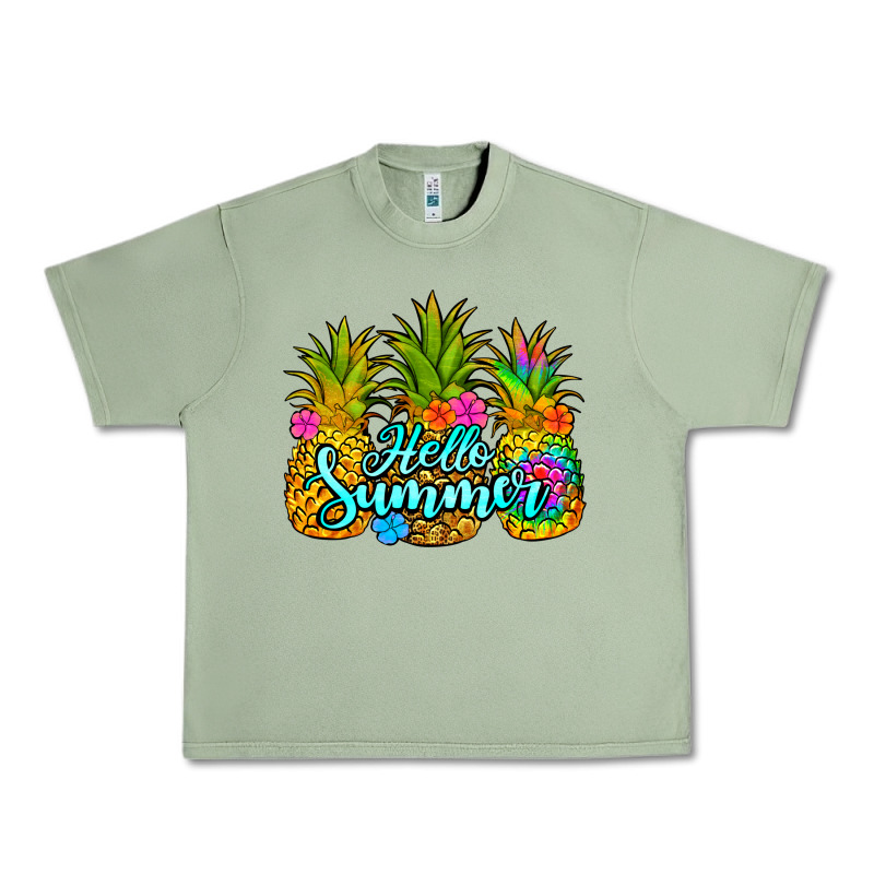 Hello Summer Pineapple Urban Heavy Tee by Jasminsmagicworld | Teevron