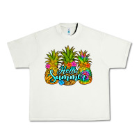 Pistachio hello summer pineapple Urban Heavy Tee - Jasminsmagicworld