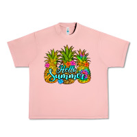 Salmon hello summer pineapple Urban Heavy Tee - Jasminsmagicworld