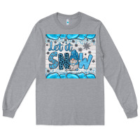 Heather Grey let it snow Long Sleeve Tee - JahusDesignShop