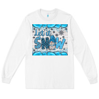 White let it snow Long Sleeve Tee - JahusDesignShop