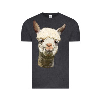 Vintage Black Alpaca Head Vintage Tee - LillyAllenDesigns