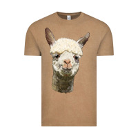 Vintage Coffee Alpaca Head Vintage Tee - LillyAllenDesigns