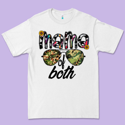 Mama Of Both Premium Tee Designed By Cowhidedigitalart