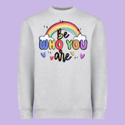 Be Who You Are Heavyweight Sweatshirt Designed By Maliassmallbusiness