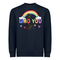 Navy be who you are Heavyweight Sweatshirt - MaliasSmallBusiness