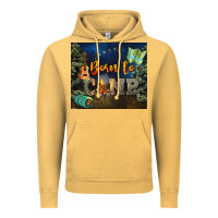 Vintage Mustard born to camp Vintage Hoodie - NancyCooperArtShop