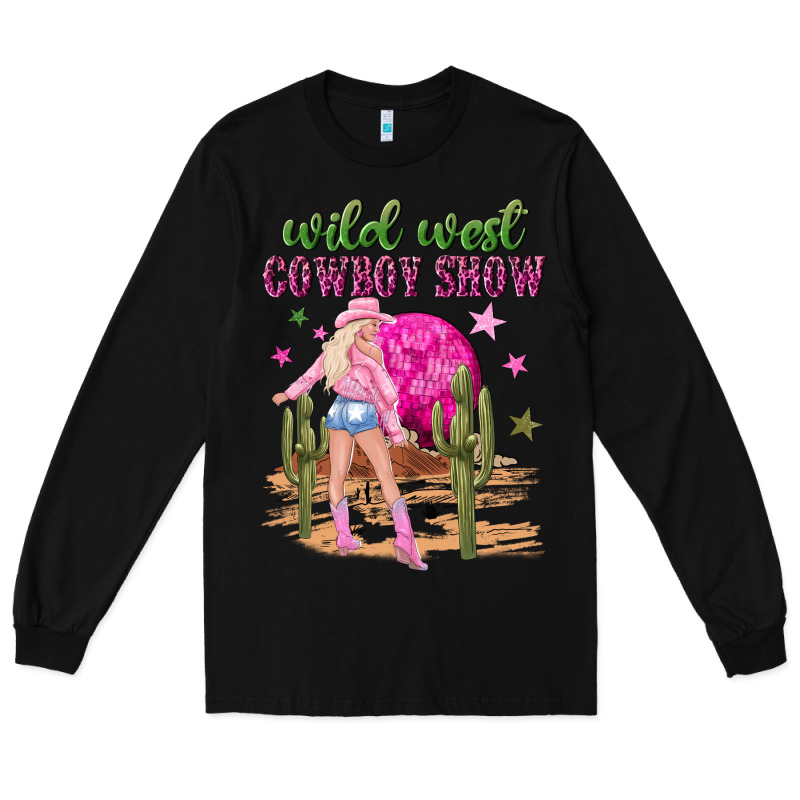 Wild West Cowboy Show Long Sleeve Tee by NancyCooperArtShop | Teevron