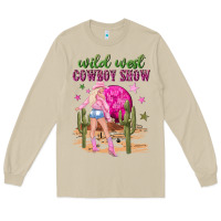 Mushroom wild west cowboy show Long Sleeve Tee - NancyCooperArtShop