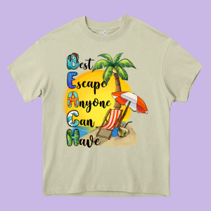 Best Escape Anyone Can Have Heavy Core Tee Designed By Barkaloodesign