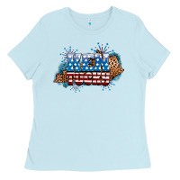 Baby Blue Fourth of July Kentucky Ladies Tee - Neo Western