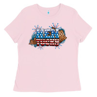 Bubblegum Pink Fourth of July Kentucky Ladies Tee - Neo Western