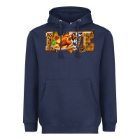 Navy Love with Turkey Heavyweight Hoodie - texasbilliewilder