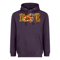 Plum Love with Turkey Heavyweight Hoodie - texasbilliewilder