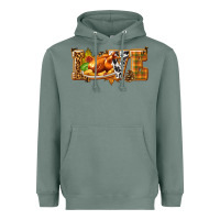 Sage Love with Turkey Heavyweight Hoodie - texasbilliewilder