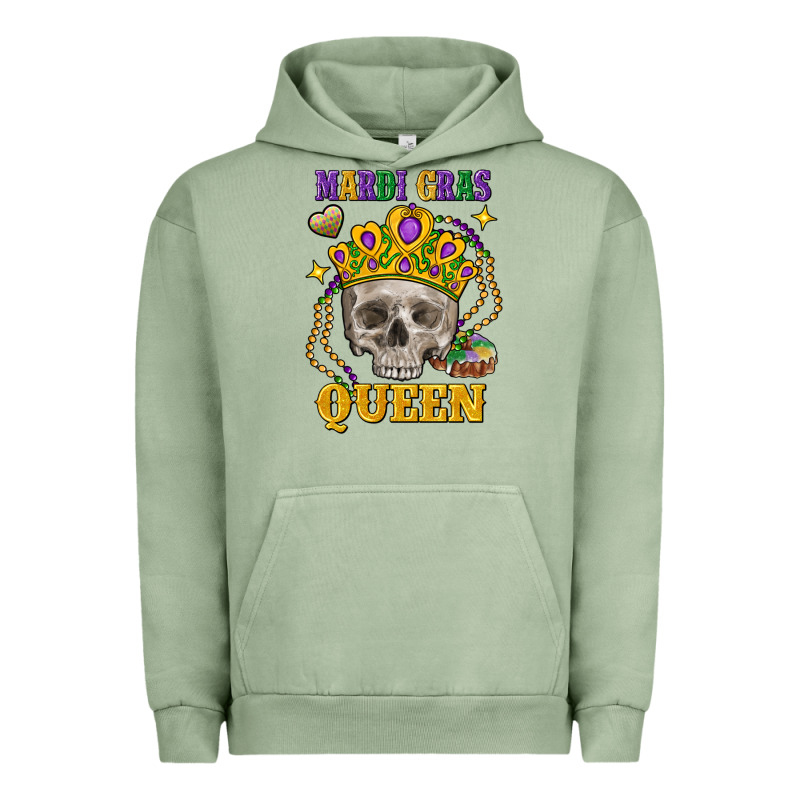 Skull Mardi Gras Queen Urban Hoodie by FaDigitalArtStudio | Teevron