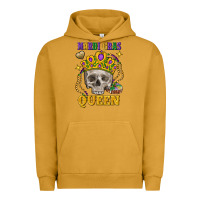 Pigment Peanut Butter Skull Mardi Gras queen Urban Hoodie - FaDigitalArtStudio