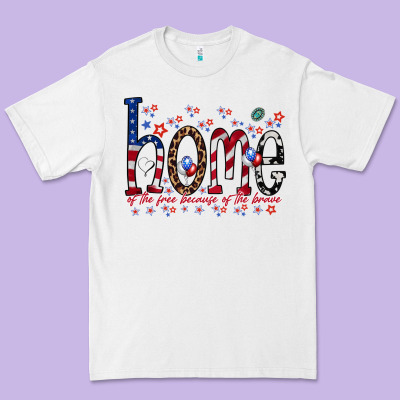 Home Of The Free Premium Tee Designed By Racoondesign