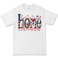White home of the free Premium Tee - RacoonDesign
