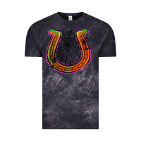 Cloud Black halloween  horseshoe Vintage Tee - Jasminsmagicworld