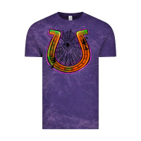 Cloud Purple halloween  horseshoe Vintage Tee - Jasminsmagicworld