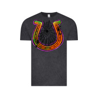 Vintage Black halloween  horseshoe Vintage Tee - Jasminsmagicworld