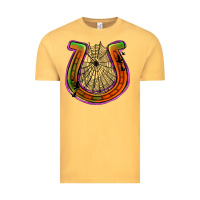 Vintage Mustard halloween  horseshoe Vintage Tee - Jasminsmagicworld