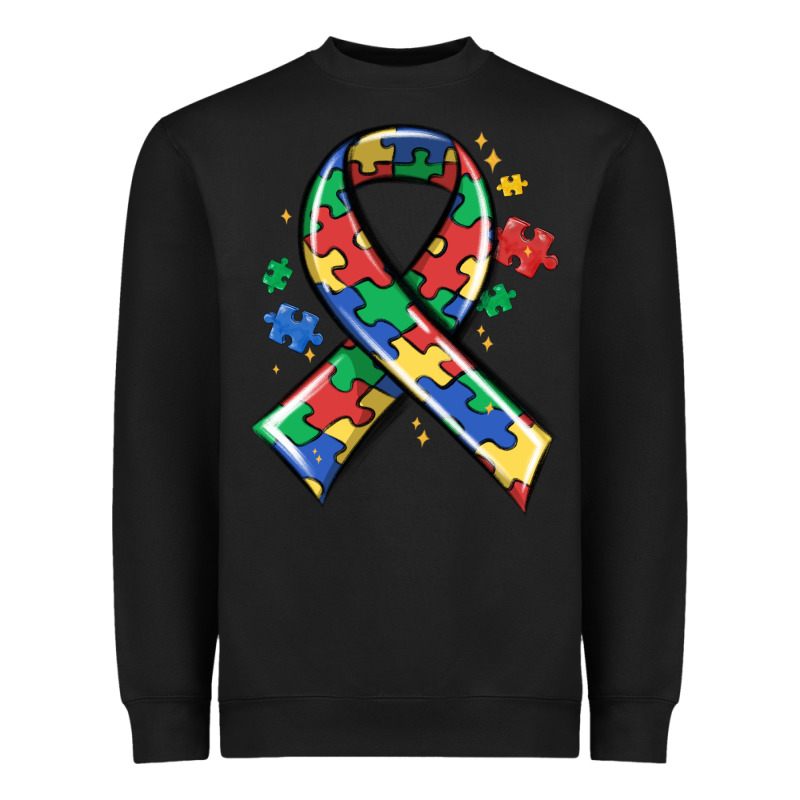 Autism Puzzle Ribbon Heavyweight Sweatshirt by MaliasSmallBusiness | Teevron