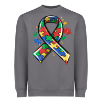 Storm autism puzzle ribbon Heavyweight Sweatshirt - MaliasSmallBusiness