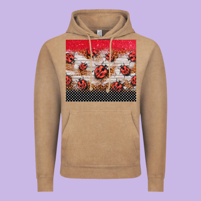 Ladybug Tumbler Vintage Hoodie Designed By Barkaloodesign