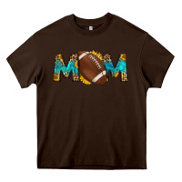 Chocolate Brown western mom american football Heavy Core Tee - HRA Design Shop