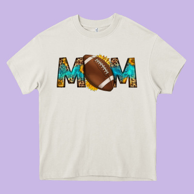 Western Mom American Football Heavy Core Tee Designed By Hra Design Shop