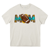 Cream western mom american football Heavy Core Tee - HRA Design Shop