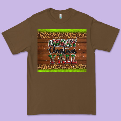 Merry Christmas Y'all Premium Tee Designed By Adodesignshop