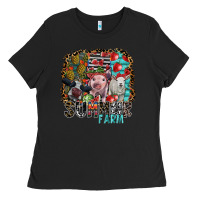 Black summer farm Ladies Tee - SublimationCraftShop