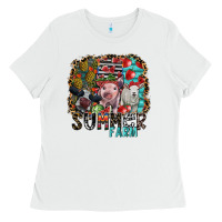 White summer farm Ladies Tee - SublimationCraftShop