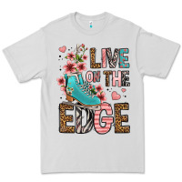 Dove Grey live on the edge ice skating Premium Tee - FaDigitalArtStudio