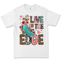 White live on the edge ice skating Premium Tee - FaDigitalArtStudio