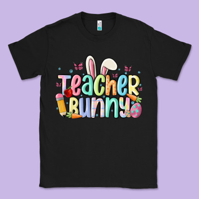 Teacher Bunny Classic Tee Designed By Maliassmallbusiness