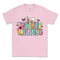 Bubblegum Pink teacher bunny Classic Tee - MaliasSmallBusiness