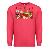 Cardinal Christmas coffee cups Premium Sweatshirt - texasbilliewilder