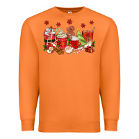 Carrot Christmas coffee cups Premium Sweatshirt - texasbilliewilder