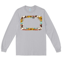 Moon Dust western serape sunflower background frame Long Sleeve Tee - NancyCooperArtShop