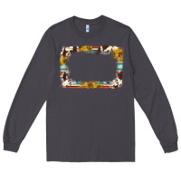 Smoke western serape sunflower background frame Long Sleeve Tee - NancyCooperArtShop