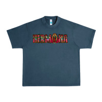Midnight Navy hermana floral aztec leopard Urban Heavy Tee - Jasminsmagicworld