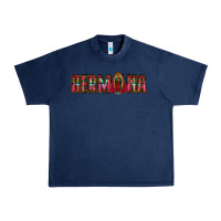 Navy hermana floral aztec leopard Urban Heavy Tee - Jasminsmagicworld