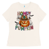 Bone howdy pumpkin Ladies Tee - CowhideDigitalArt