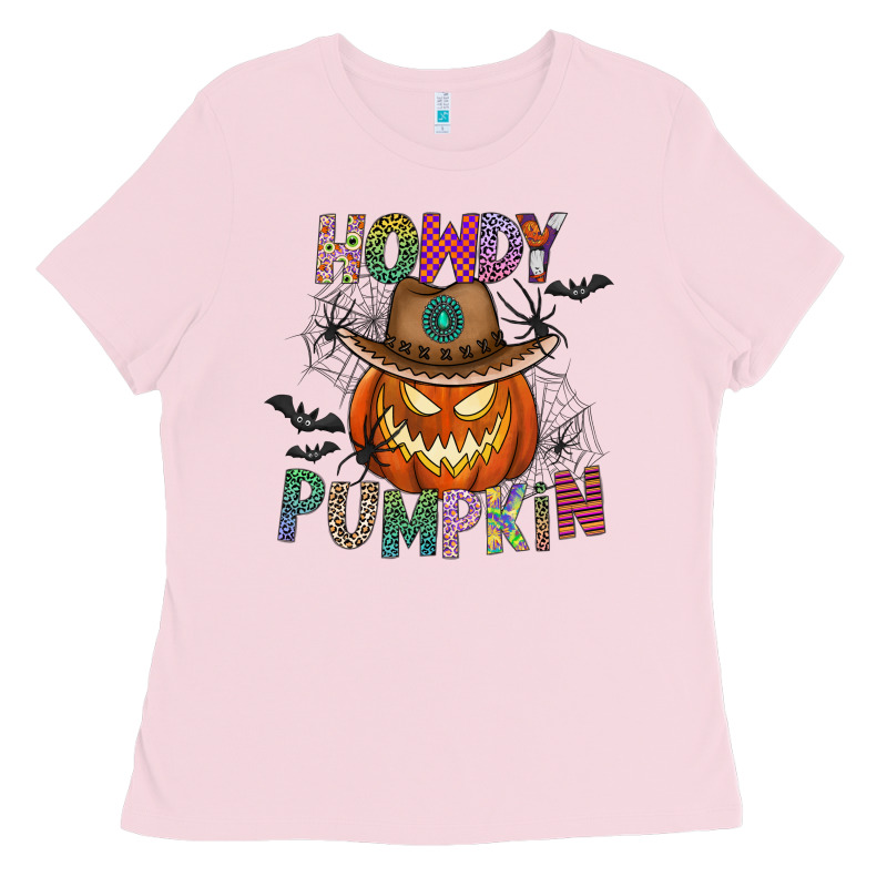 Howdy Pumpkin Ladies Tee by CowhideDigitalArt | Teevron